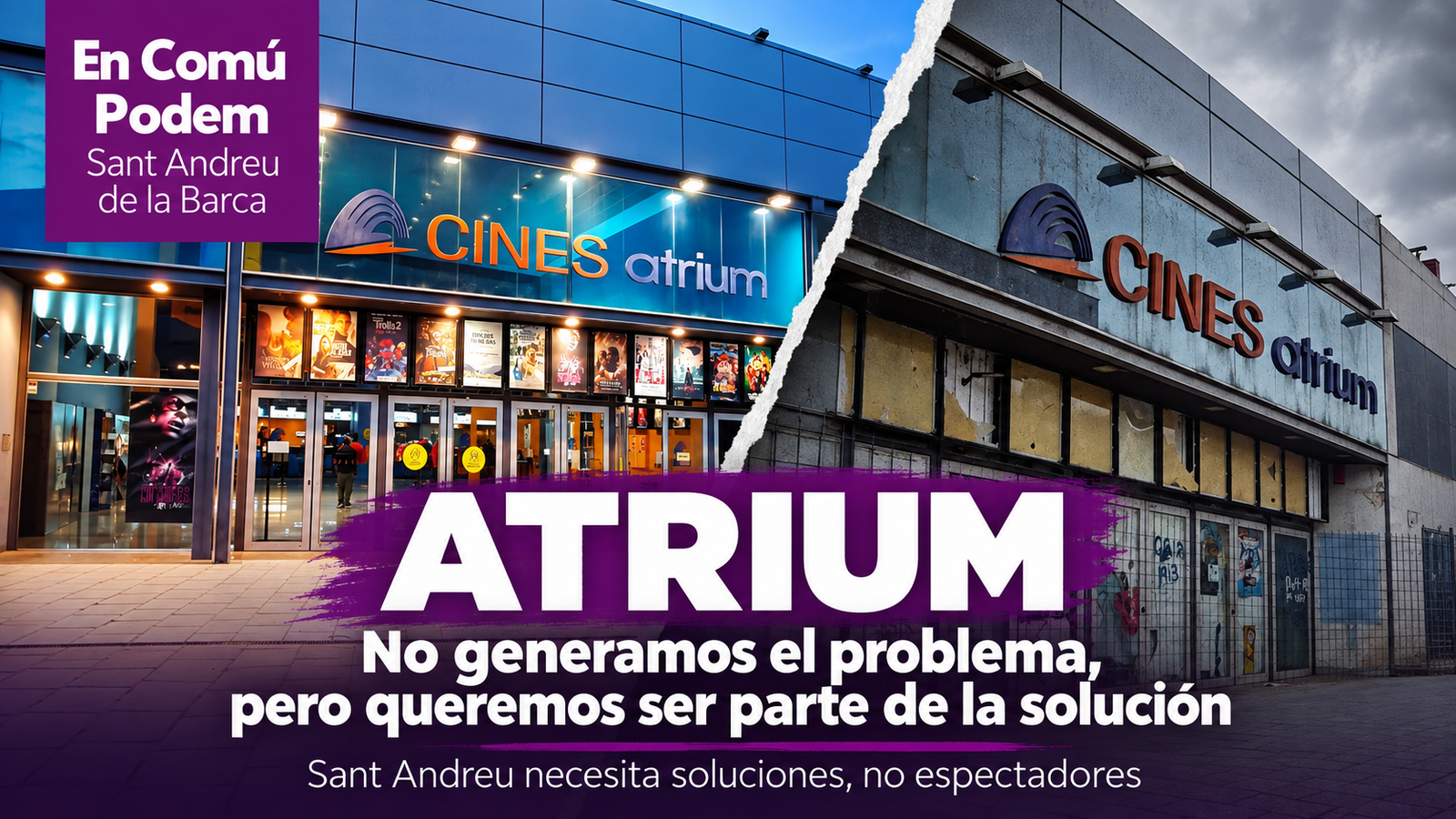 Atrium Sant Andreu de la Barca, Sector 21, antes y situación actual